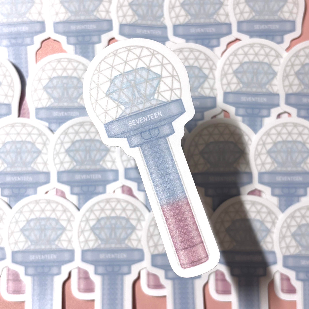 WATERPROOF] SEVENTEEN Carat Bong Logo Lightstick Vinyl Sticker