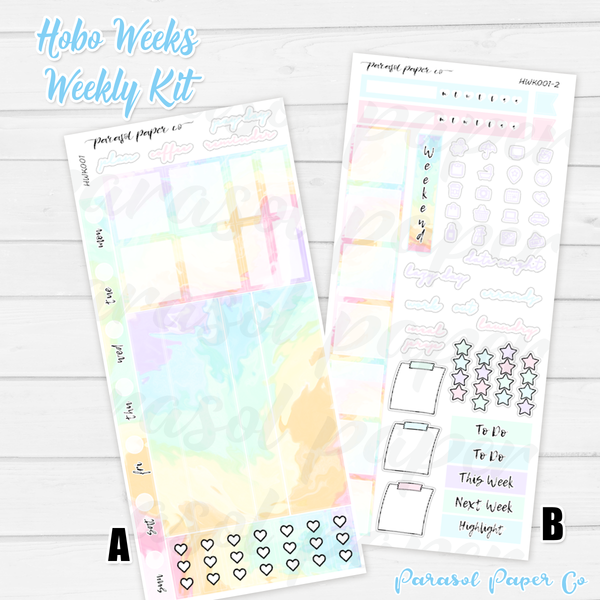Hobo Weeks Kits | 001 | Pastel Swirls