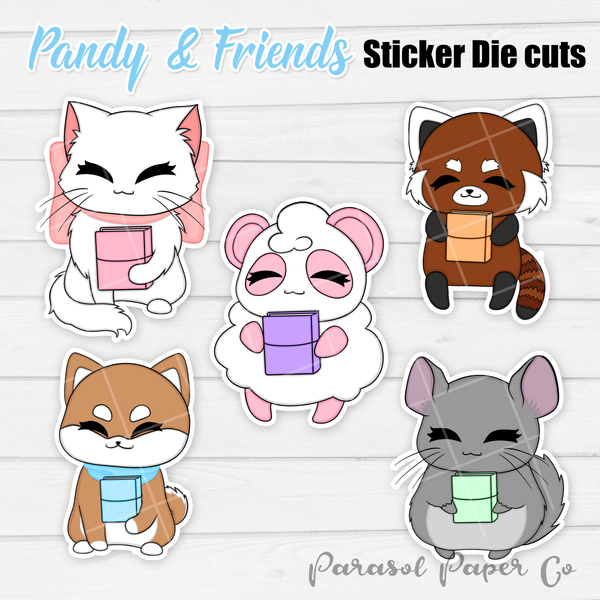 Pandy and Friends - Sticker Die Cut - Planner