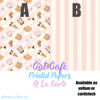 Cat Café - Vellum and Cardstock Papers