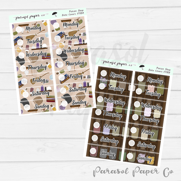 F118 - Potion Shop Date Covers
