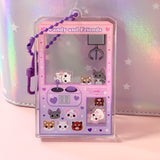 Pandy and Friends Dreamy Arcade Claw Machine Shaker Keychain