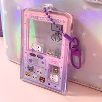 Pandy and Friends Dreamy Arcade Claw Machine Shaker Keychain