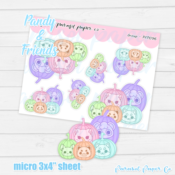 Pandy and Friends - Pastel Pumpkin Group - PF097