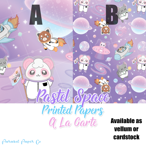 Pastel Space - Vellum and Cardstock Papers
