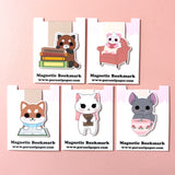 Pandy and Friends Reading Die Cut Magnetic Bookmark