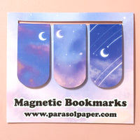 Soft Skies -- Moon Page Flag Magnetic Bookmark