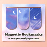 Soft Skies -- Moon Page Flag Magnetic Bookmark