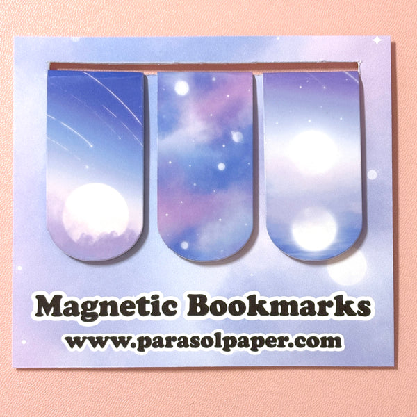 Soft Skies -- Sun Page Flag Magnetic Bookmark