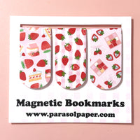 Strawberry Page Flag Magnetic Bookmark