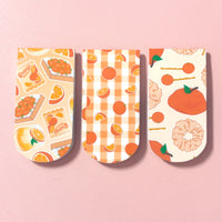 Orange Page Flag Magnetic Bookmark
