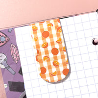 Orange Page Flag Magnetic Bookmark
