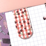 Cherry Page Flag Magnetic Bookmark
