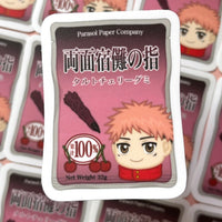 [WATERPROOF] JJK Sukuna Candy Fingers Anime Vinyl Sticker Decal