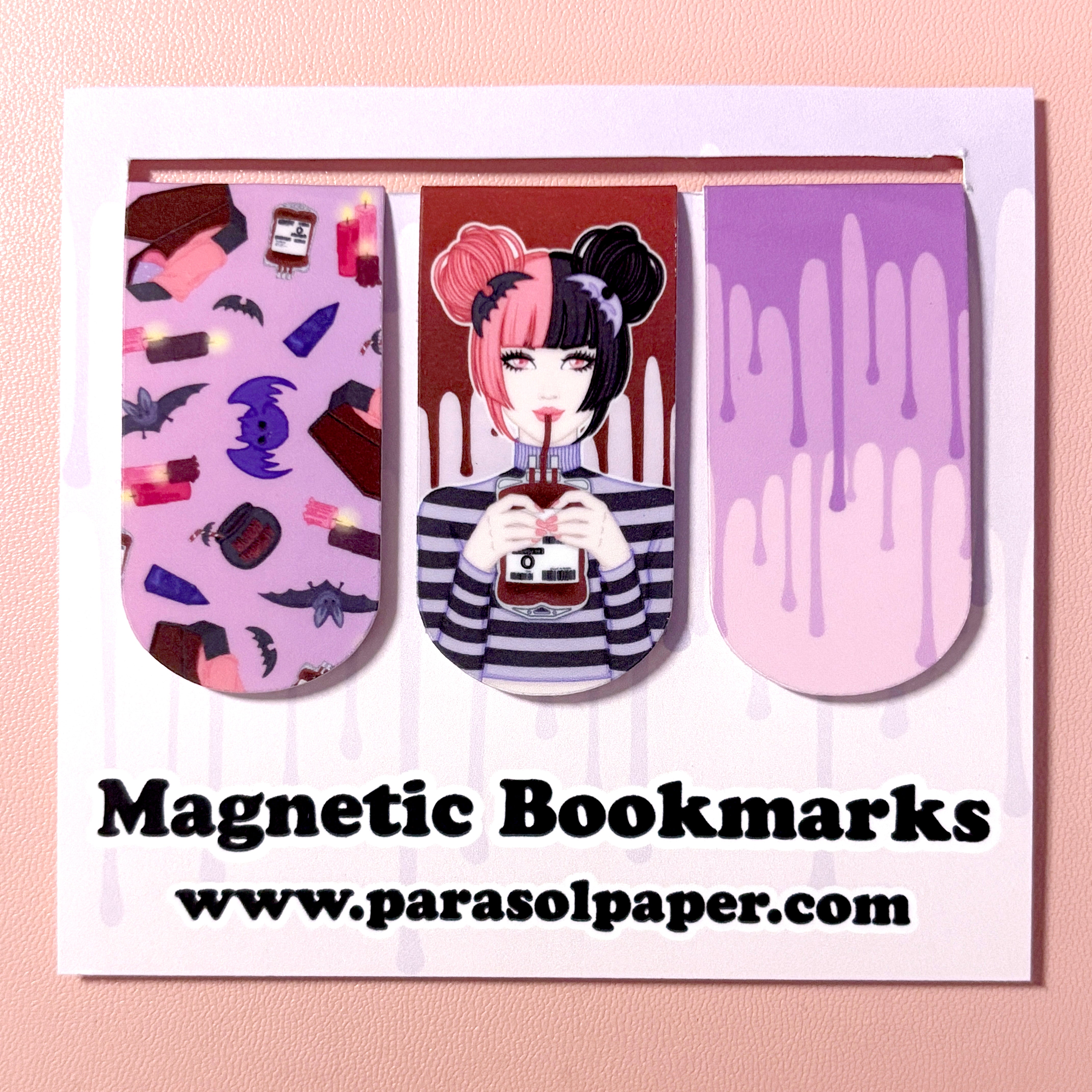 Bloodthirsty Page Flag Magnetic Bookmark