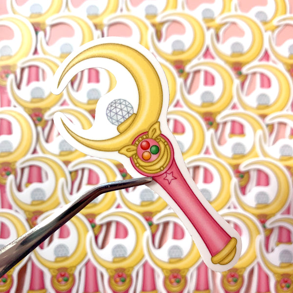 [WATERPROOF] Sailor Moon Crescent Moon Wand Moon Stick Vinyl Decal