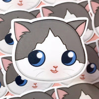 [WATERPROOF] Hehe Smirking Smiling Cat Meme Vinyl Sticker Decal