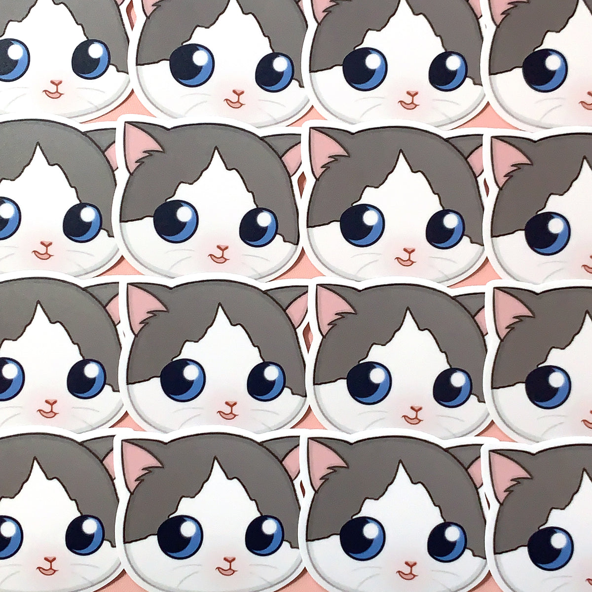 [WATERPROOF] Hehe Smirking Smiling Cat Meme Vinyl Sticker Decal ...
