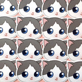 [WATERPROOF] Hehe Smirking Smiling Cat Meme Vinyl Sticker Decal