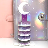 Galactic Crescent Moon Cloud Bank Acrylic Standee Washi Stand