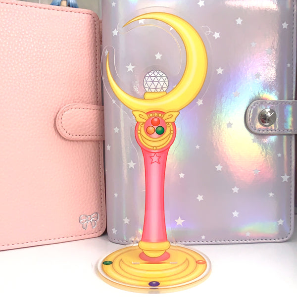 Sailor Moon Crescent Moon Wand Moon Stick Acrylic Standee Washi Stand