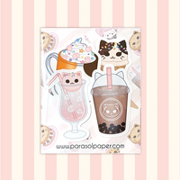 Cat Café - Sticker Die Cut Packs