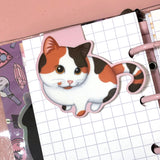 Cat Café Die Cut Magnetic Bookmarks