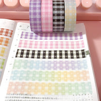 Washi Tape - Pastel Rainbow Gradient Heart Gingham