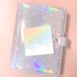 Small Memo Pad -- Diagonal Rainbow Cloud Bank