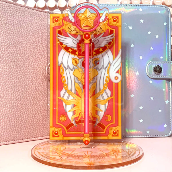 Cardcaptor Sakura -- Sakura Book and Sealing Wand Acrylic Standee Washi Stand