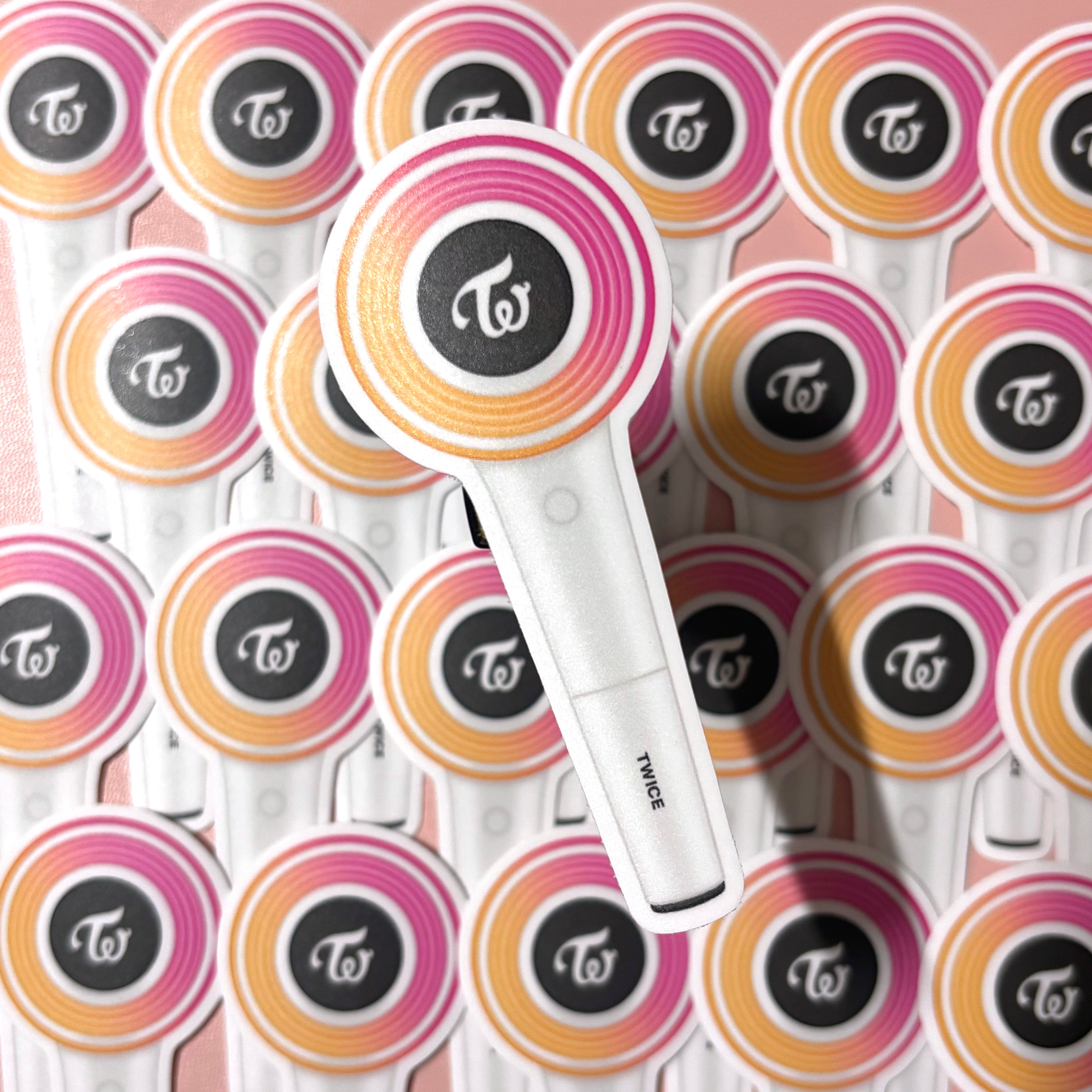 [WATERPROOF] Twice Candy Bong Logo Lightstick Vinyl Sticker Decal