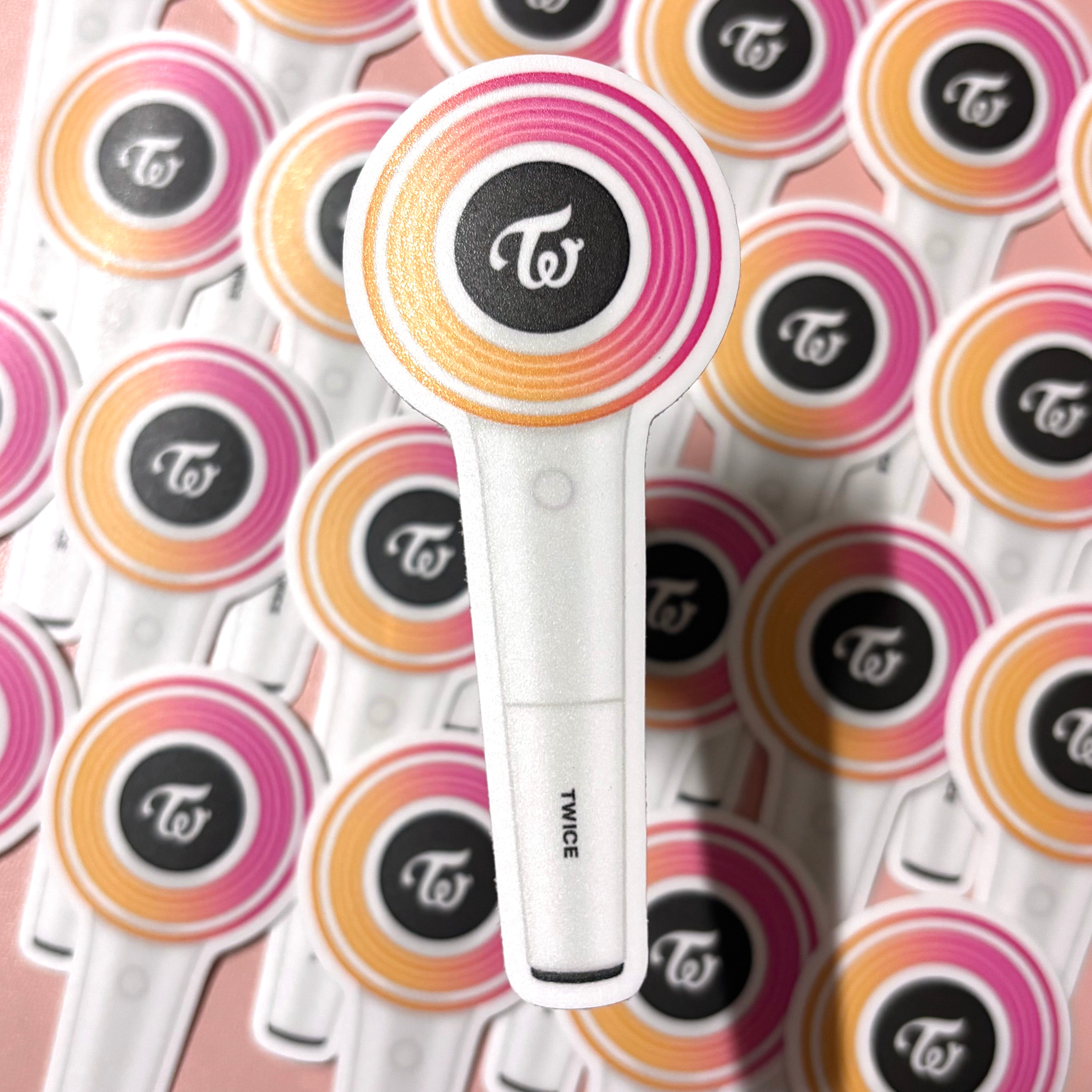 [WATERPROOF] Twice Candy Bong Logo Lightstick Vinyl Sticker Decal
