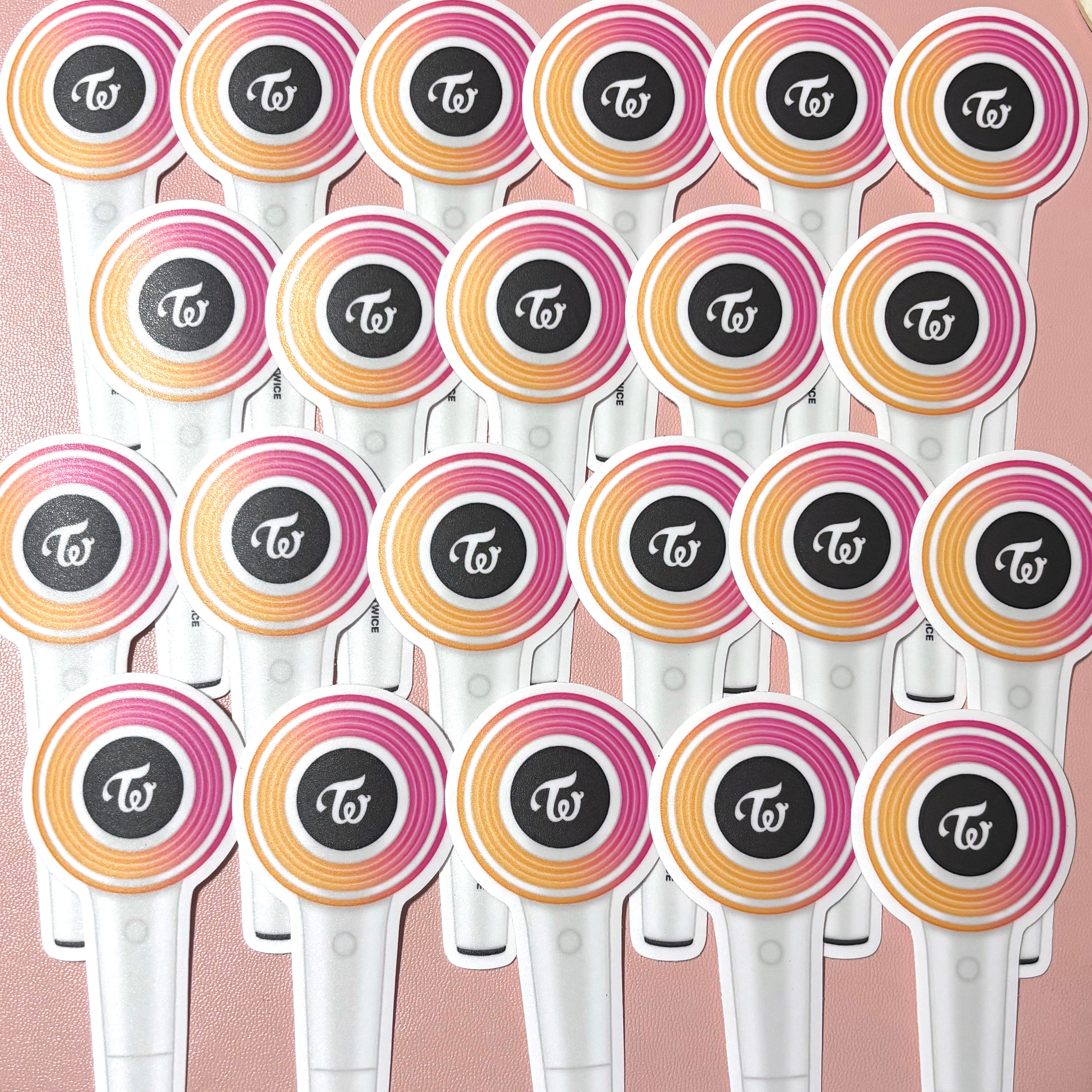 [WATERPROOF] Twice Candy Bong Logo Lightstick Vinyl Sticker Decal