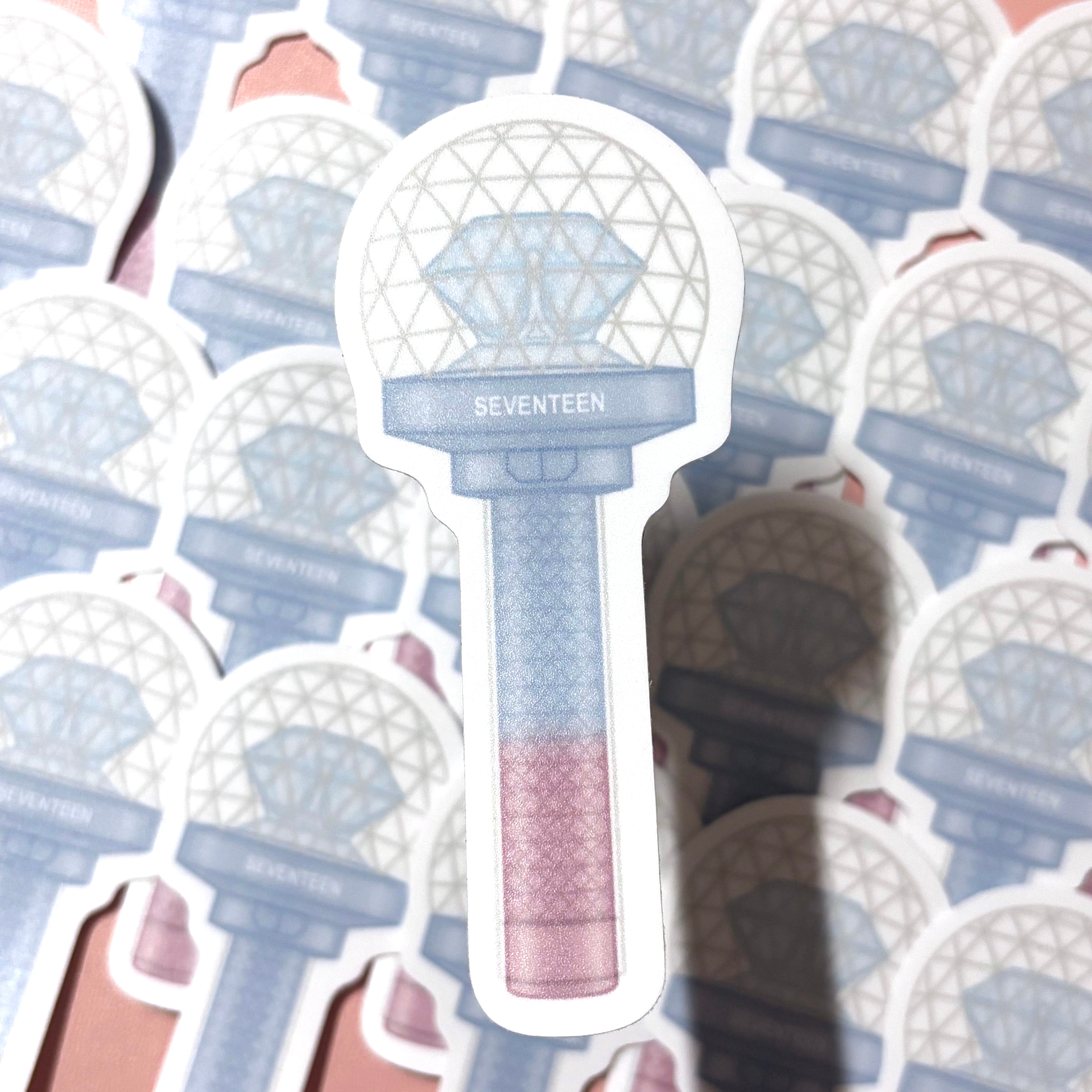[WATERPROOF] SEVENTEEN Carat Bong Logo Lightstick Vinyl Sticker Decal