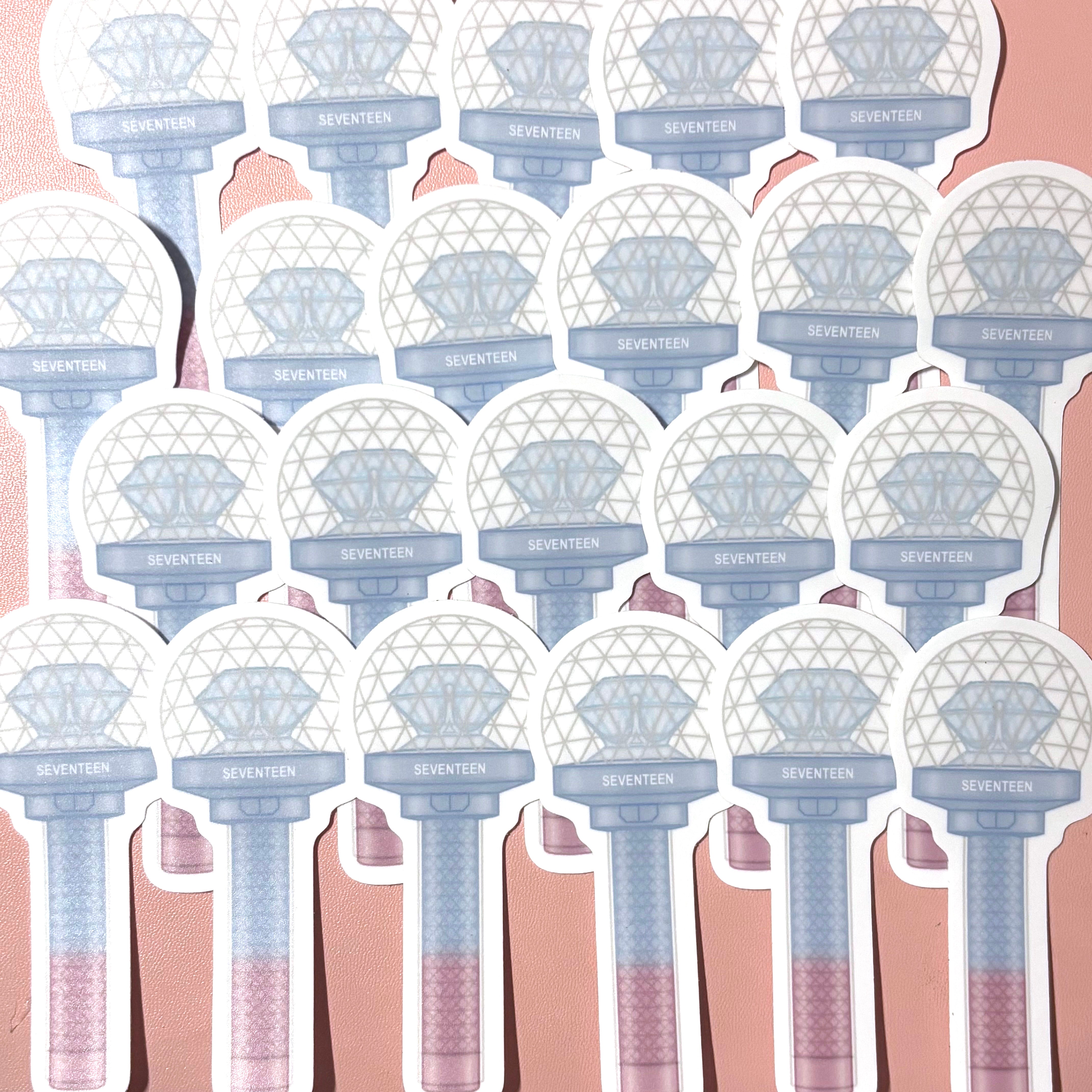 [WATERPROOF] SEVENTEEN Carat Bong Logo Lightstick Vinyl Sticker Decal