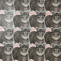 [WATERPROOF]  OIIA Spinning Cat Meme Vinyl Sticker Decal