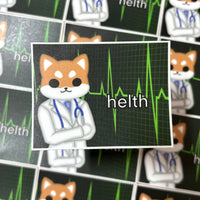 [WATERPROOF] Junior Helth Not Helth Meme Vinyl Sticker Decal