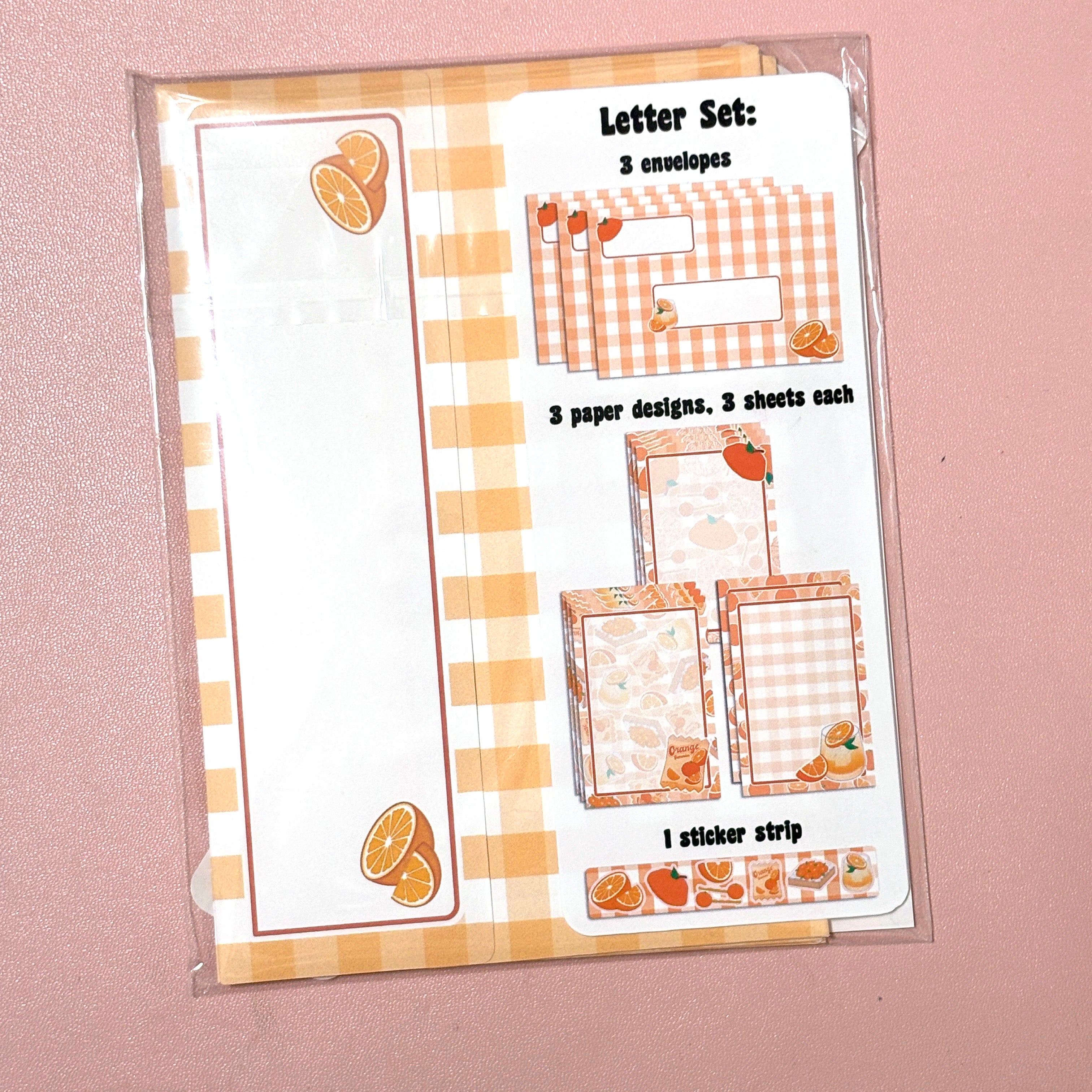 Orange Letter Set