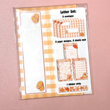 Orange Letter Set