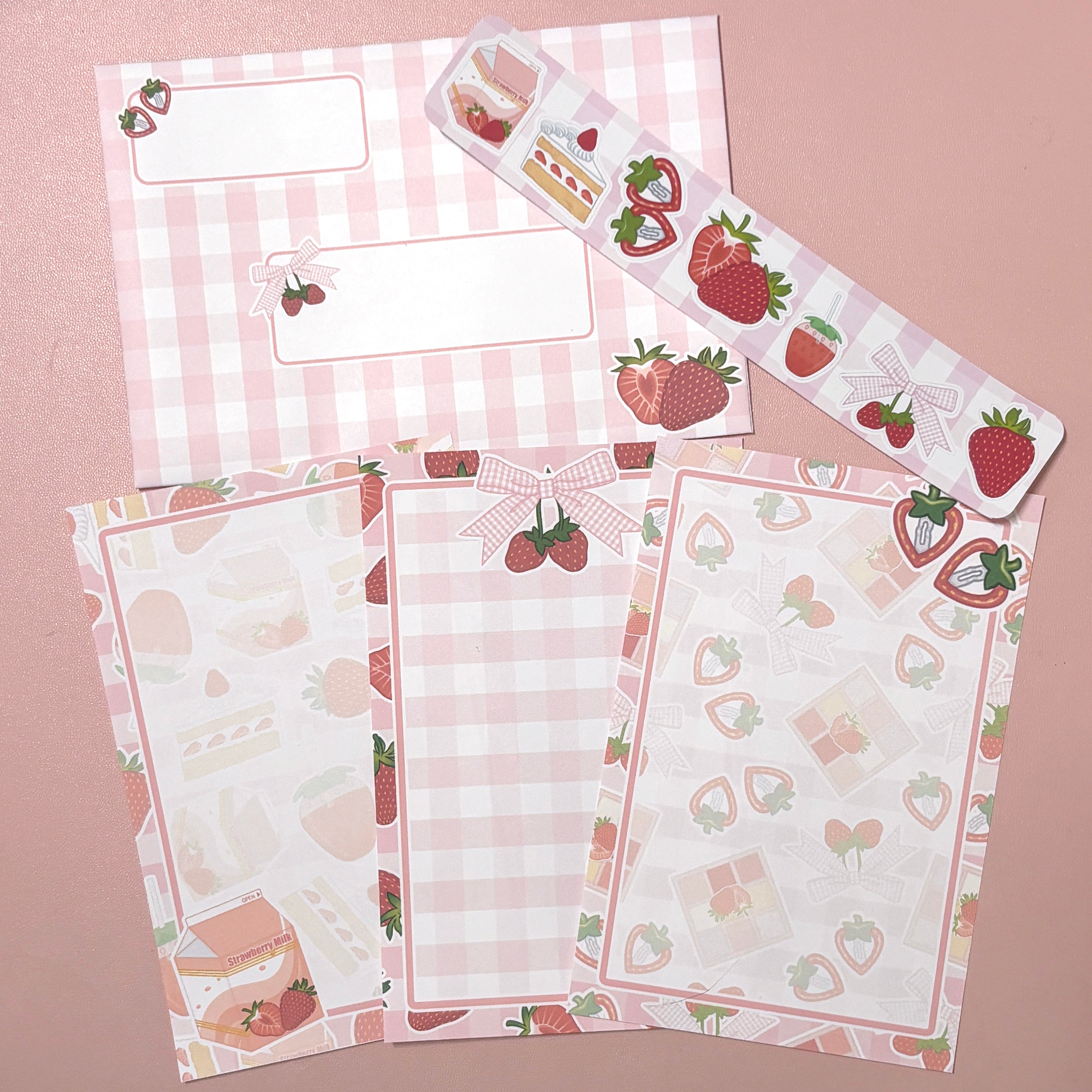 Strawberry Letter Set