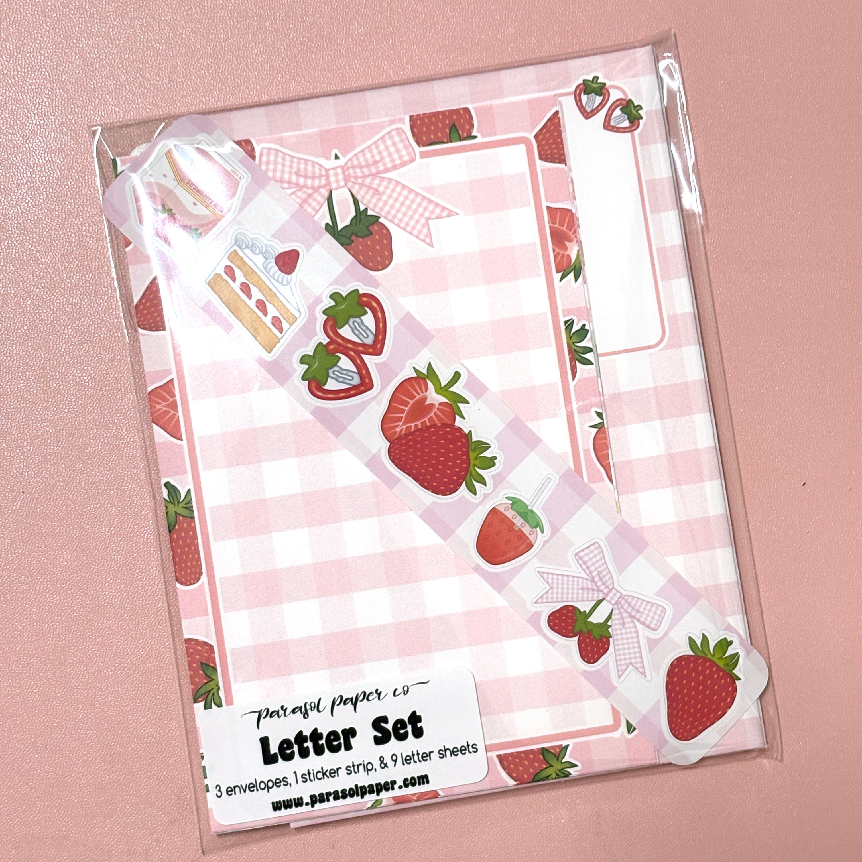 Strawberry Letter Set