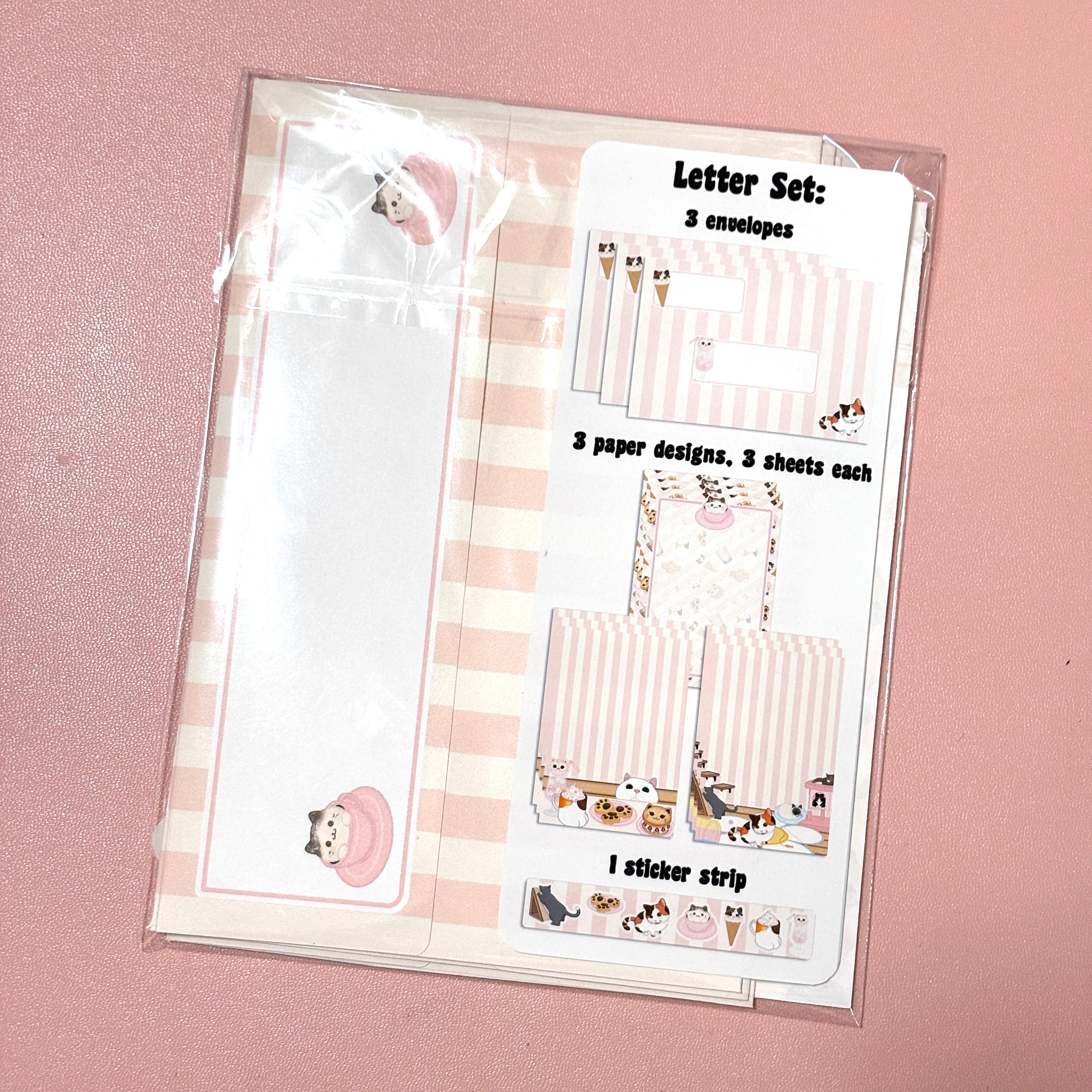 Cat Café Letter Set