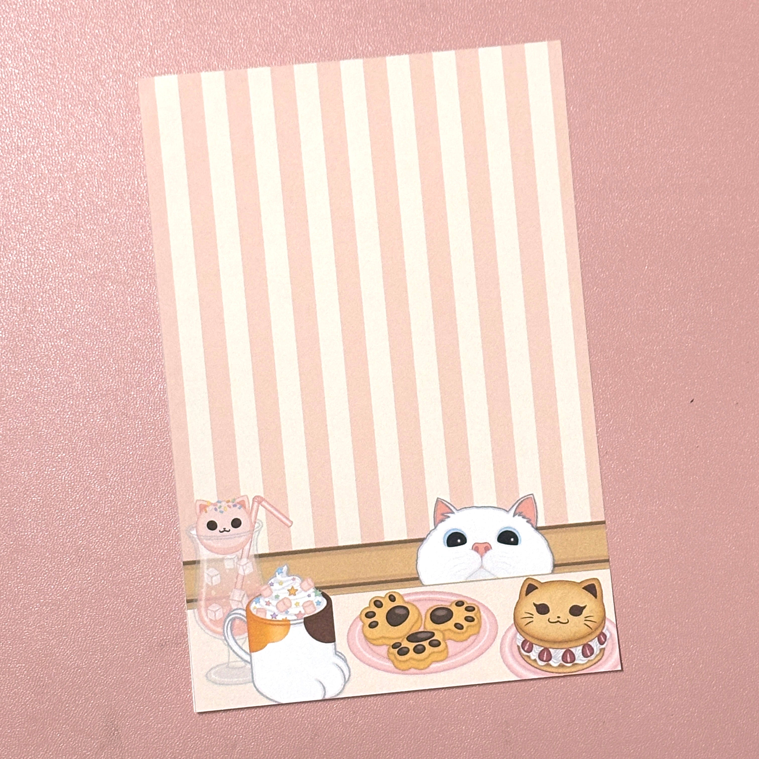 Cat Café Letter Set