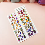 Fruit Friends Korean Holographic Polco Stickers