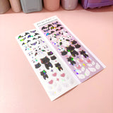 Angel Devil Cats Korean Holographic Polco Stickers