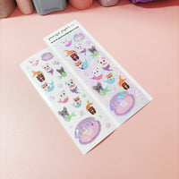 Mermaid Friends Korean Holographic Polco Stickers