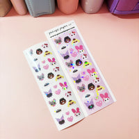 S@nrio Friends Korean Holographic Polco Stickers