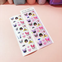 S@nrio Friends Korean Holographic Polco Stickers