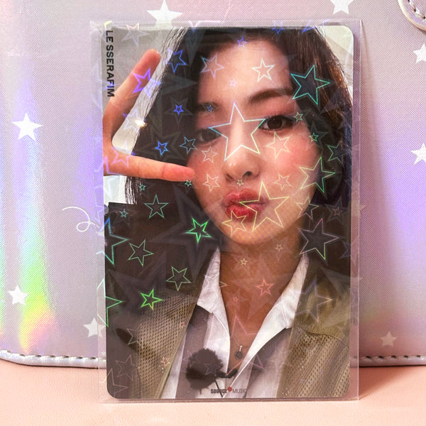 Holo Starry Kpop Photocard Top Loader Sleeve