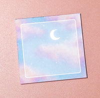 Small Memo Pad -- Cotton Candy Skies